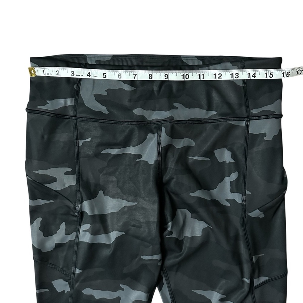 Athleta Camo Contender 7/8 Tight in PowerLift Mid Rise Leggings Black Sz Large - Picture 5 of 9